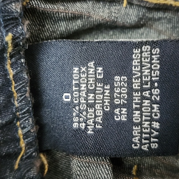 VINTAGE Y2K!! NWOT BONGO DENIM MICRO-MINI SKIRT-0 - Picture 6 of 7